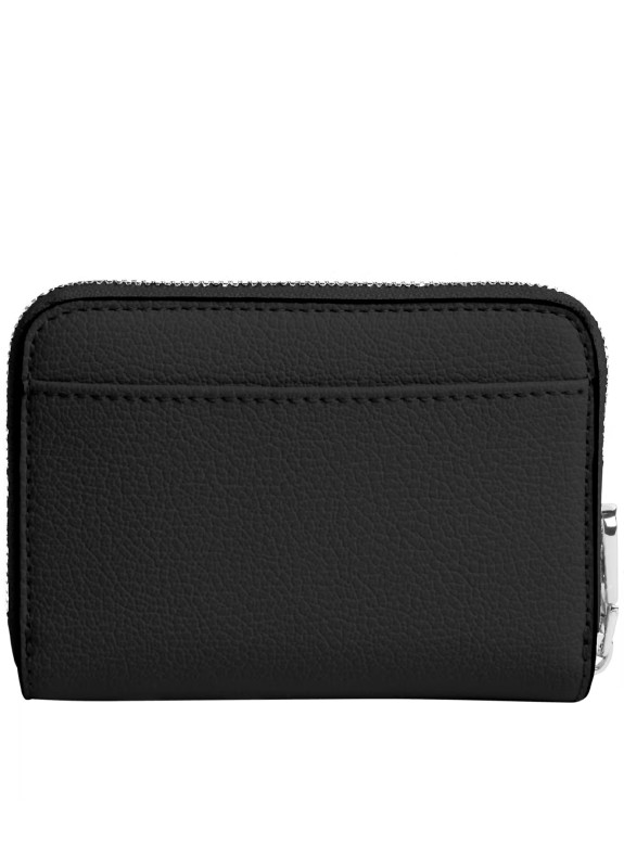 Moneta Calvin Klein Minimal Monogram Med Zip Intorno Nero