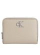 Monedero Calvin Klein Minimal Monogram Med Zip Around taupe