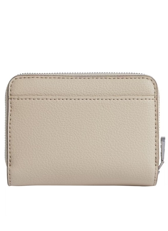 Münze Calvin Klein Minimal Monogram Med Zip um Taupe