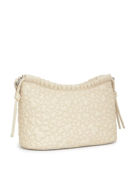 Sac bandoulière moyen Tous Puffy Bear beige