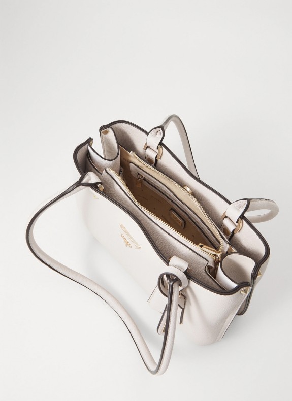 Bolso Guess Meridian Shoulder Satchel beige