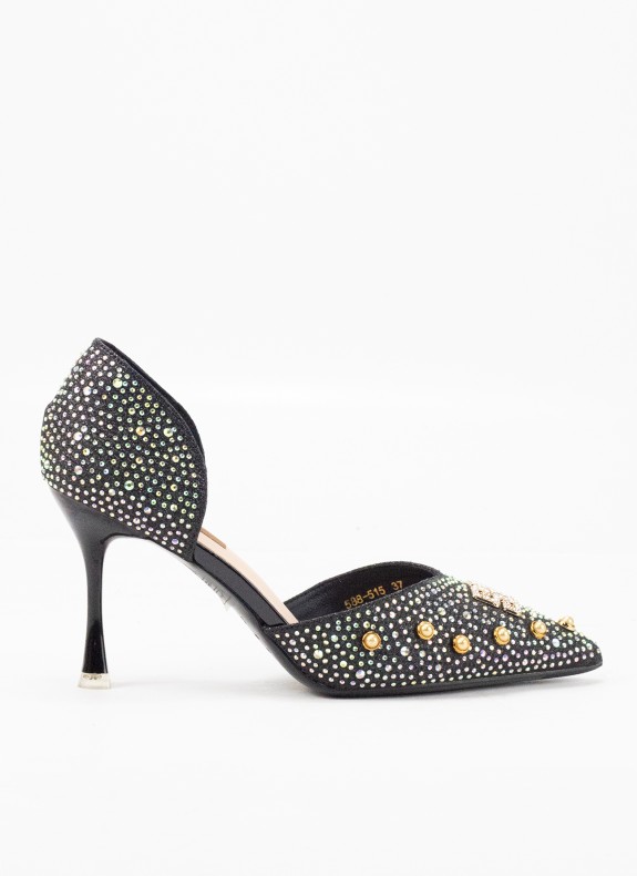 Chaussure à Talon Haut pour Femme en Couleur Noire