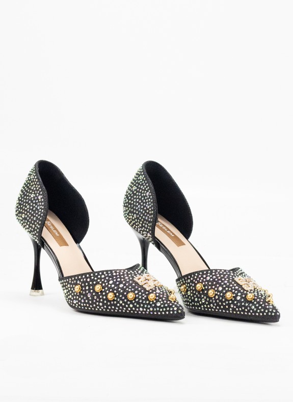 Zapato com Tacón Alto para Mulher em Cor Preto