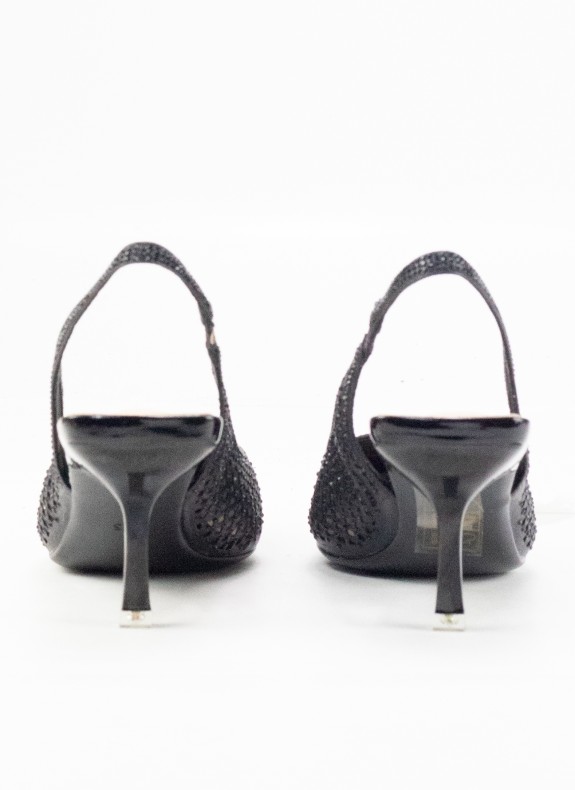 Salon Shoe con Bacon e Rejilla per le donne in colore nero