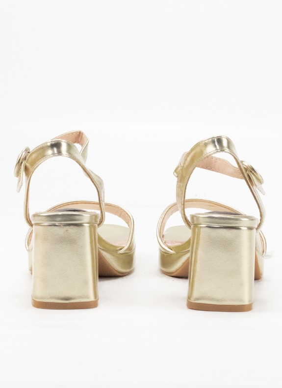 Golden Bacon Sandal für Frauen mit Schnalle