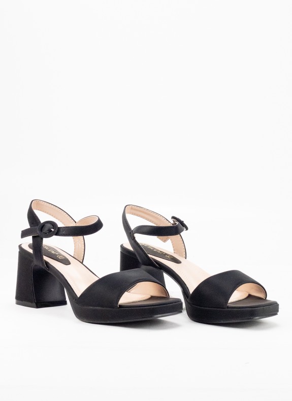 Black Bacon Sandal für Damen mit Schnalle