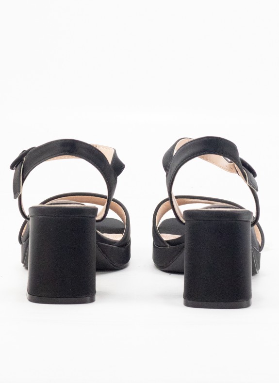 Black Bacon Sandal für Damen mit Schnalle