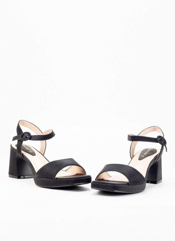 Black Bacon Sandal für Damen mit Schnalle