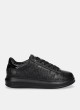 Zapatillas Karl Altamira Kapri Mens Monogram Emboss O Preto
