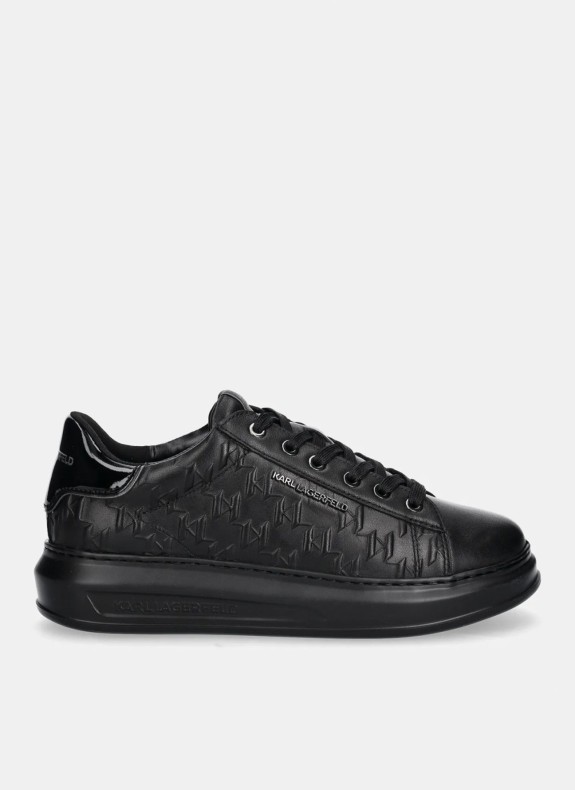 Zapatillas Karl Lagerfeld Kapri Mens Monogram Emboss Lo negro