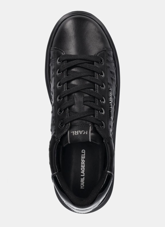 Zapatillas Karl Lagerfeld Kapri Mens Monogram Emboss Lo negro