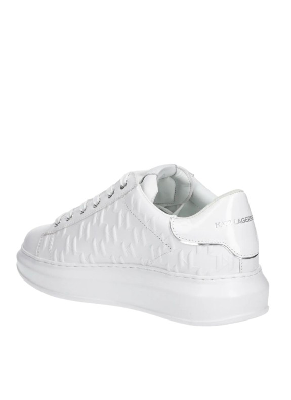 Zapatillas Karl Lagerfeld Kapri Mens Monogram Emboss Lo blanco