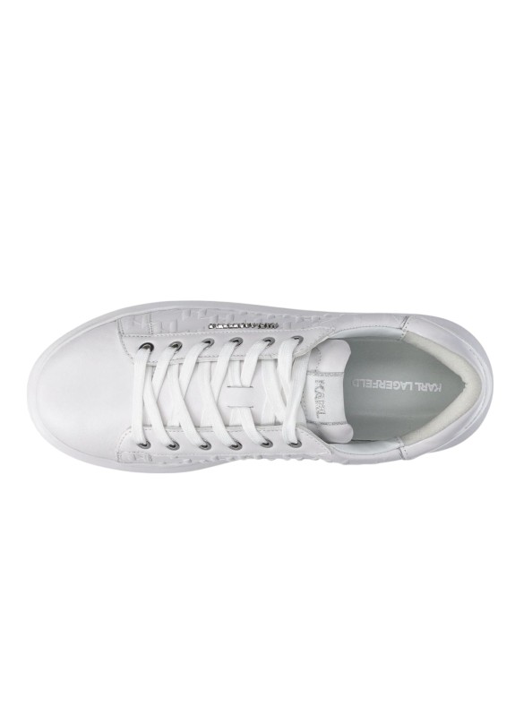 Zapatillas Karl Lagerfeld Kapri Mens Monogram Emboss Lo blanco