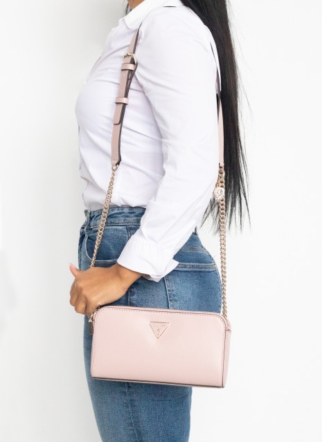 Bandolera Guess Daryna Status Crossbody rosa