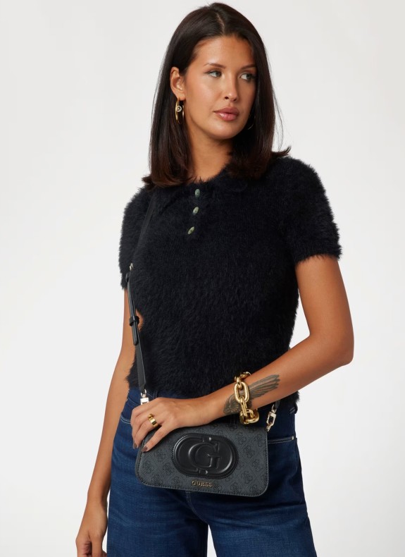 Ratet Eco Mietta Flap Dhoulder Tasche schwarz
