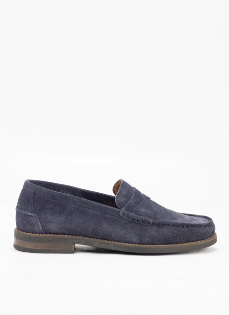 Mocassin en Cuir pour Homme en Couleur Marine