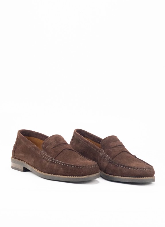Mocasín de Piel para Hombre en Color Marrón