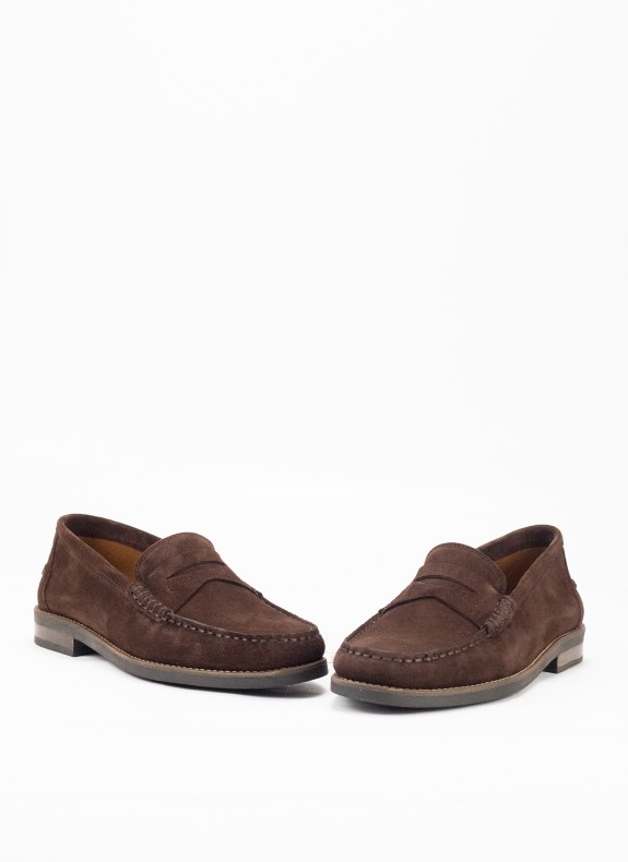 Mocasín de Piel para Hombre en Color Marrón