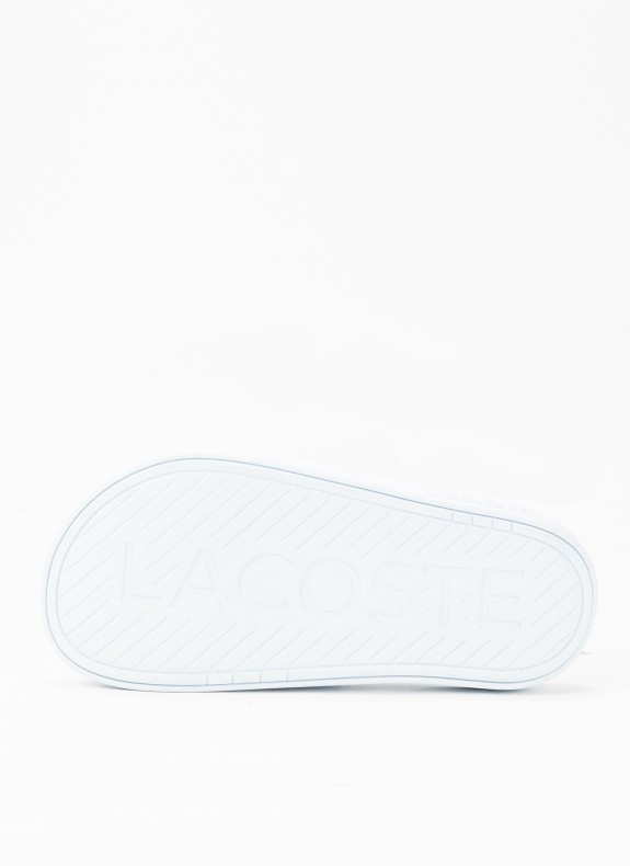 Chanclas Lacoste Serve Slide Dual celeste