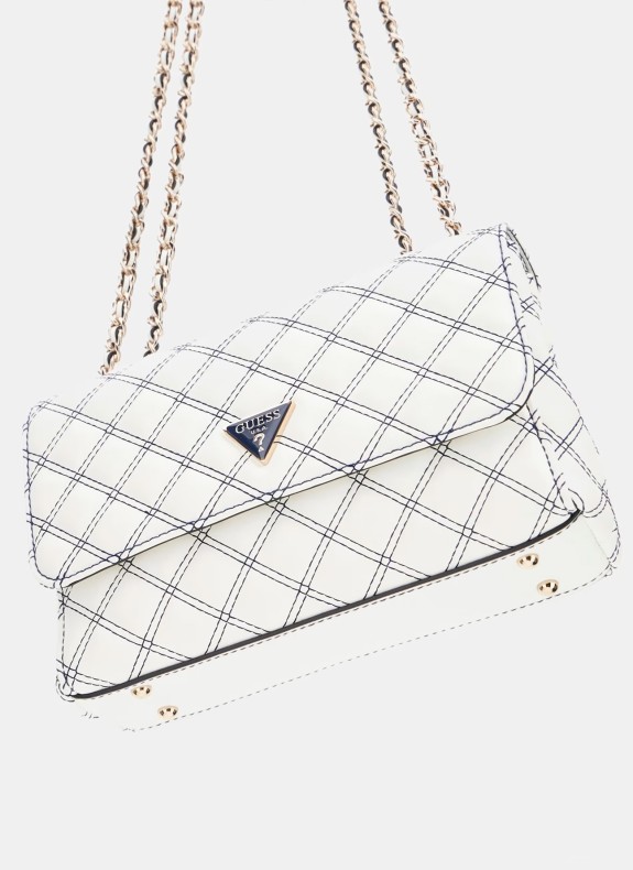Sac à main Guess Cruise Vibe Cnvrtblle Xbdy Flap blanc