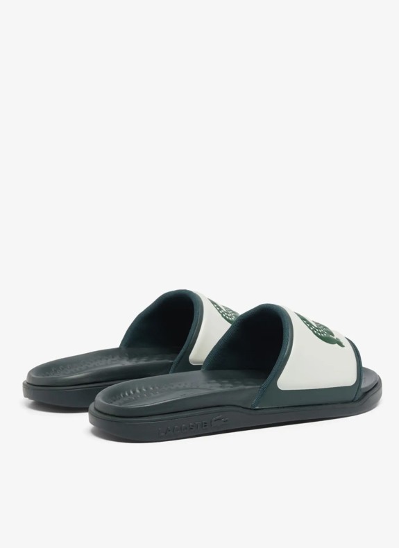 Claquettes Lacoste Serve Slide 1.0 blanches