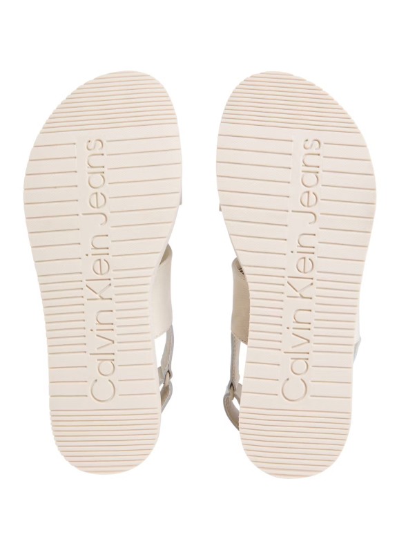 Sandalia Calvin Klein Flatform Sandal Sling beige