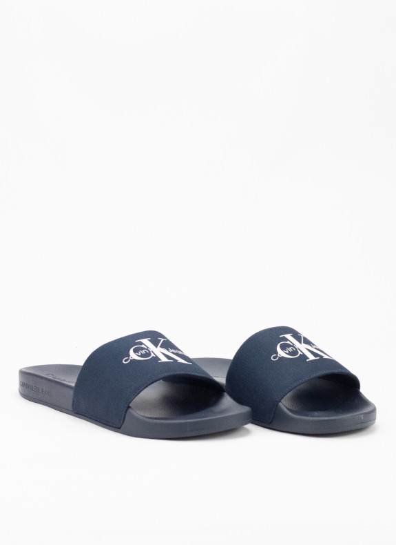 Tongs Calvin Klein Slide Monogram CV marine