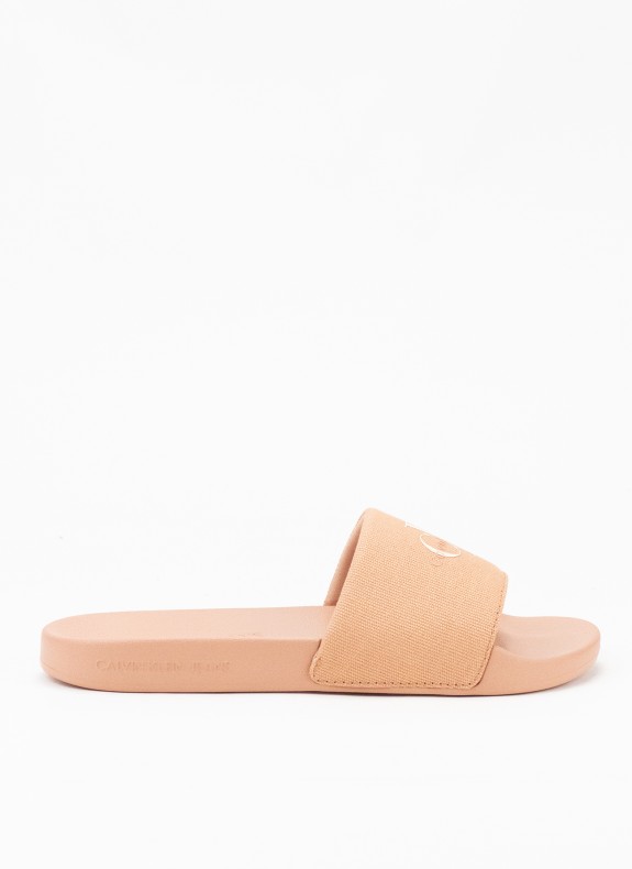 Chanclas Calvin Klein Slide Monogram WN coral