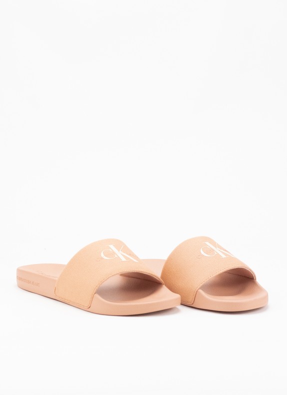 Chanclas Calvin Klein Slide Monogram WN coral