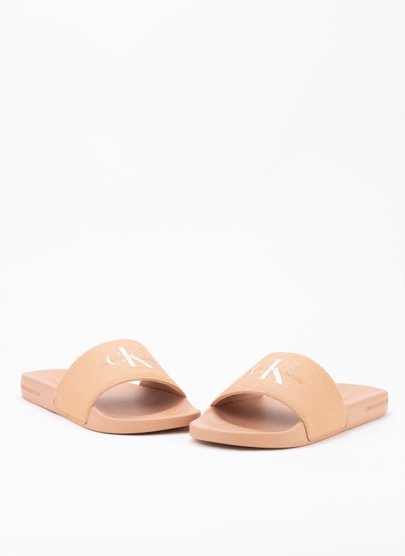 Claquettes Calvin Klein Slide Monogram WN corail