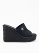 Calvin Klein Keil Rope Slide Mg schwarz
