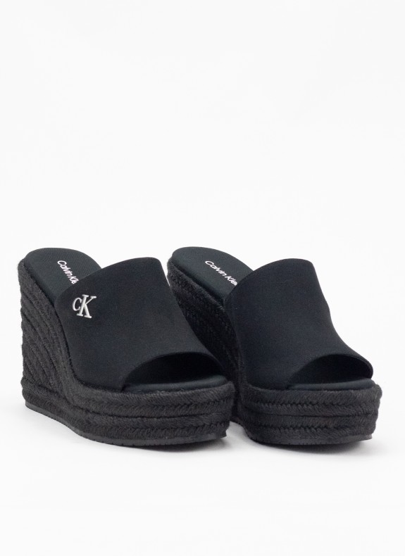 Calvin Klein Keil Rope Slide Mg schwarz