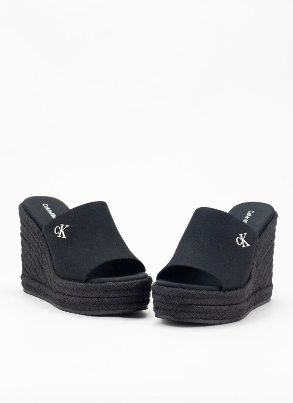 Calvin Klein Keil Rope Slide Mg schwarz