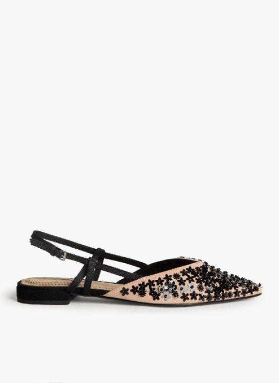 Zapato Destalonado para Mulher de Cor Nude