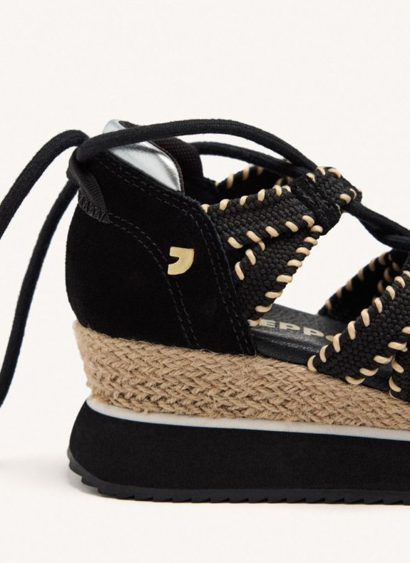 Gioseppo Grisworld schwarze offene Schuhe