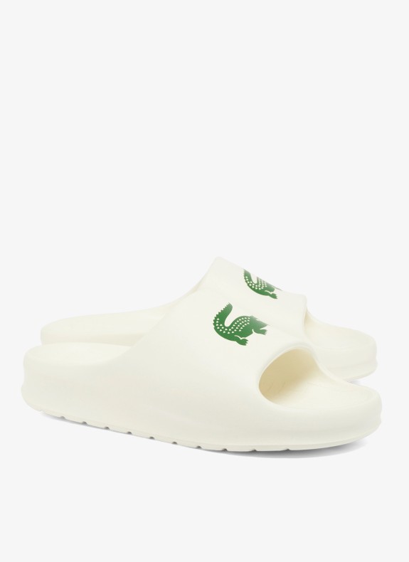 Claquettes Lacoste Serve Slide 2.0 beige