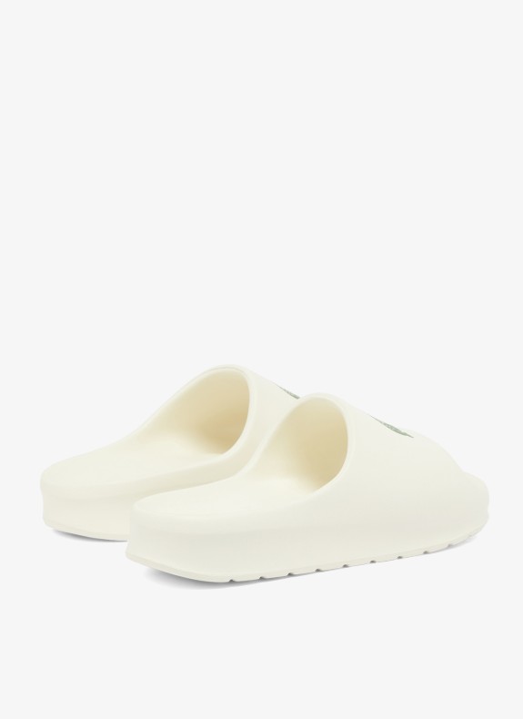Claquettes Lacoste Serve Slide 2.0 beige