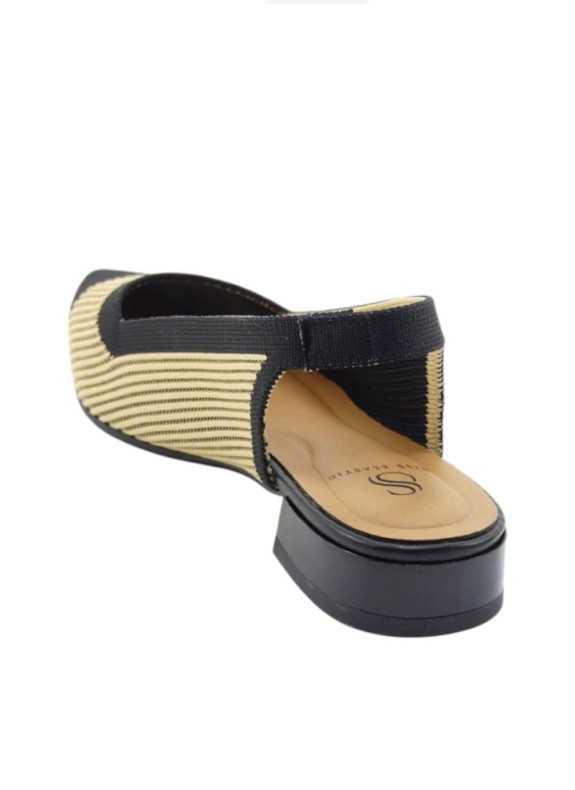 Salon à talon ouvert Miss Elastic Capri camel