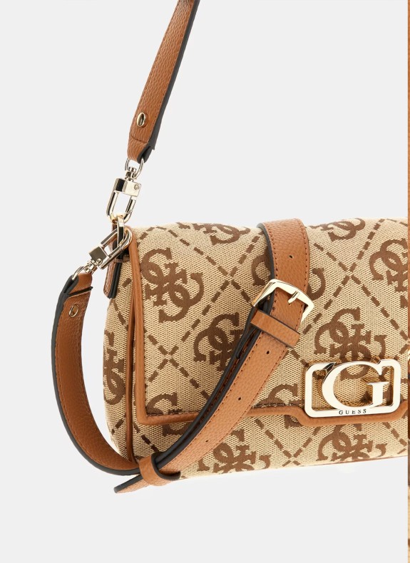 Bolso Guess Circle Flap Shoulder Bag taupe