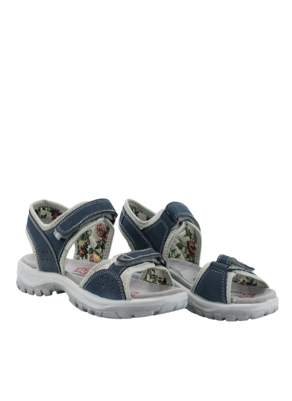 Sandale Sportive en Cuir pour Femme Couleur Marine