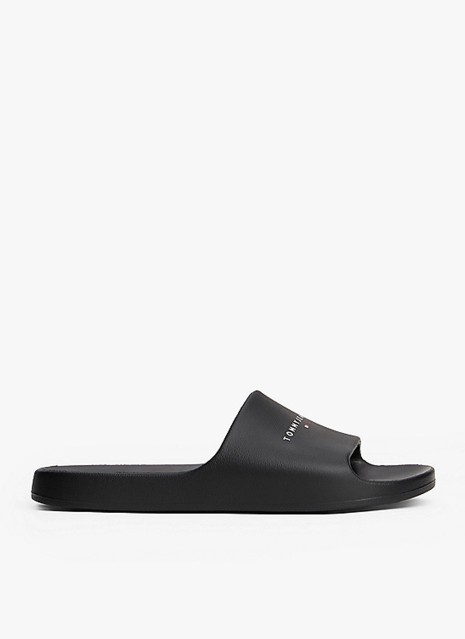 Claquettes Tommy Hilfiger Tjw Printed Pu Pool Slide noir