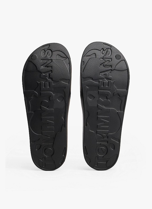 Chanclas Tommy Hilfiger Tjw Printed Pu Pool Slide negro