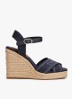Sandalia Tommy Hilfiger Espad High Wedge marinho