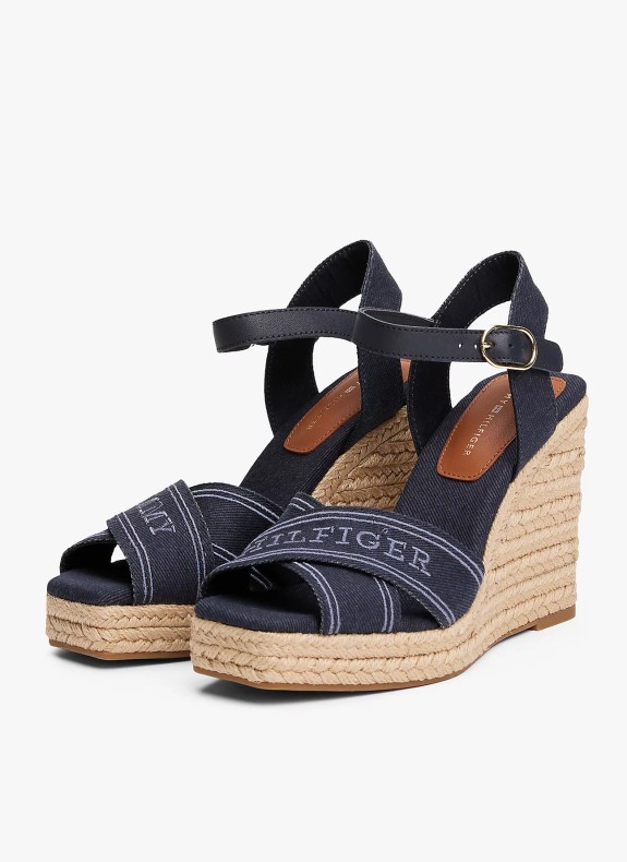 Sandale Tommy Hilfiger Espad High Wedge marine