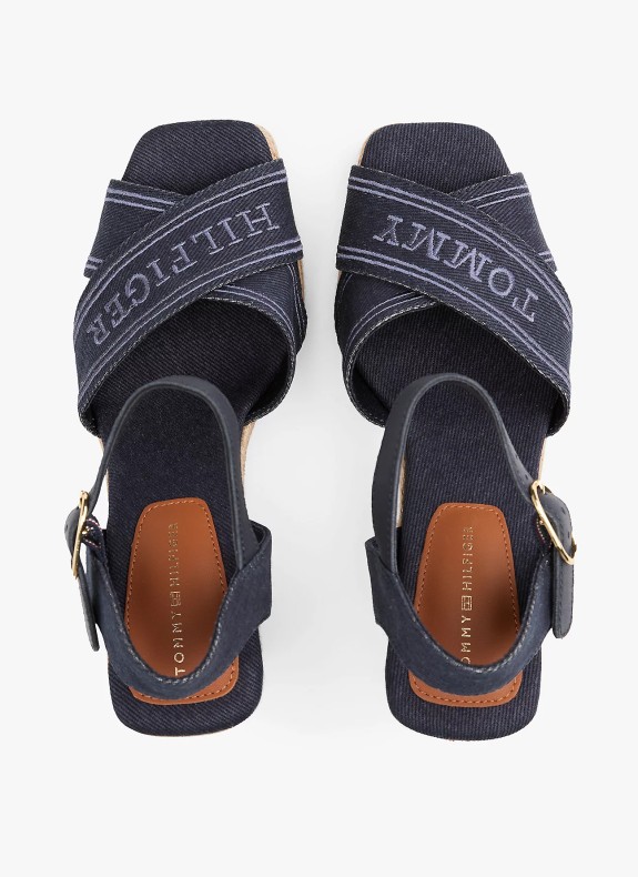 Sandale Tommy Hilfiger Espad High Wedge marine