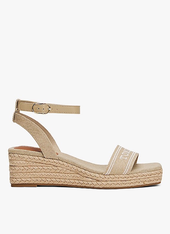 Sandale Tommy Hilfiger Espad Mid Wedge beige