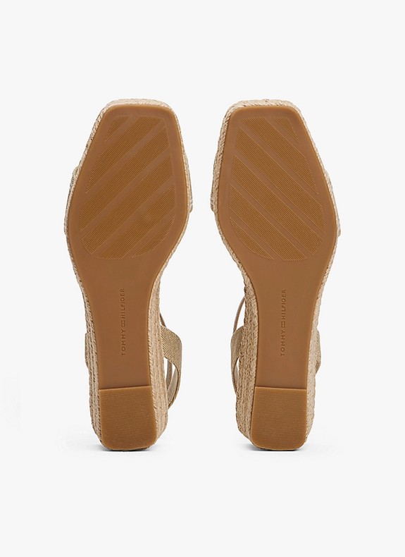 Sandale Tommy Hilfiger Espad Mid Wedge beige