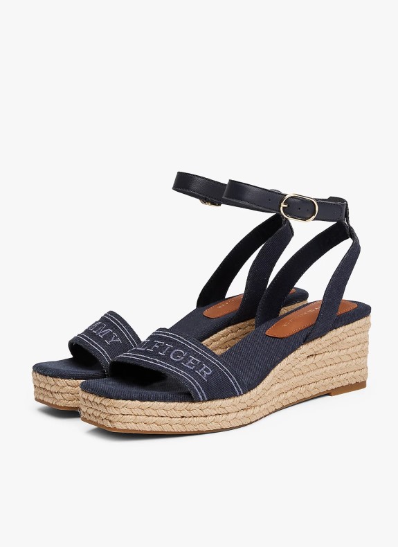 Sandalia Tommy Hilfiger Espad Mid Wedge marino