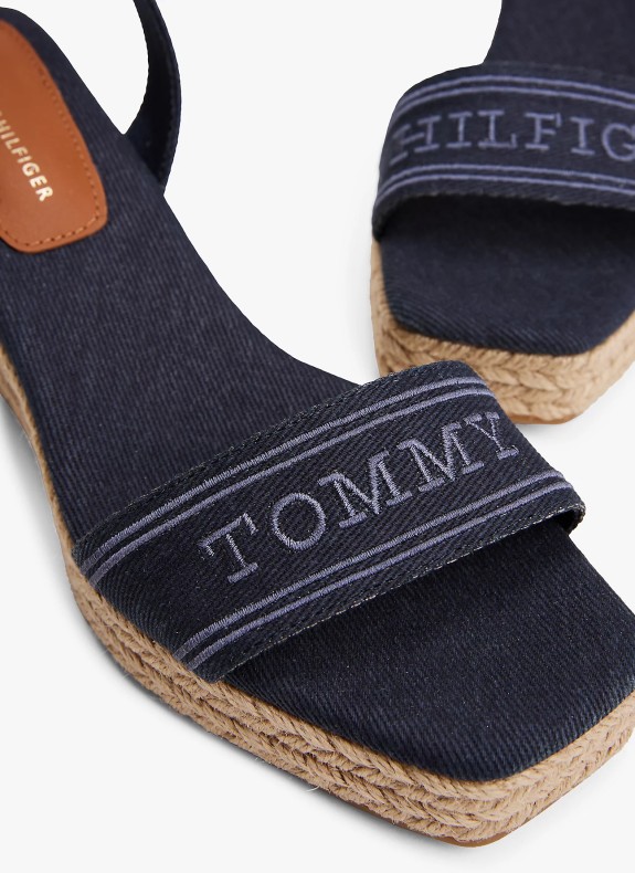 Sandalia Tommy Hilfiger Espad Mid Wedge marino