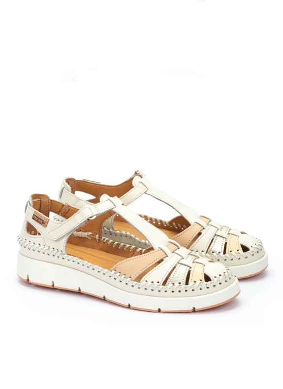Zapato semiabierto Pikolinos Tenerife branco